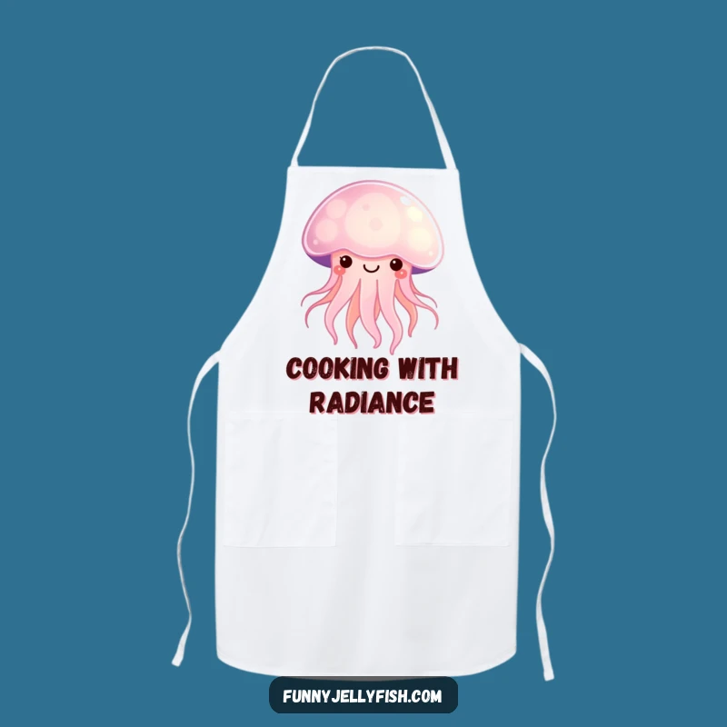 Funny Kawaii Jellyfish Apron - Glowing Kitchen Fun, Perfect Humorous Gift