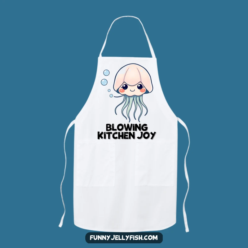 Funny Kawaii Jellyfish Bubble Apron - Cook with Gentle Fun