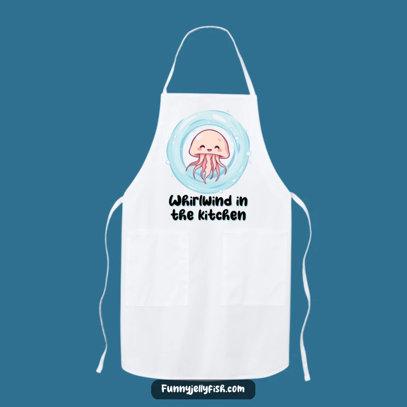 Funny Kawaii Jellyfish Vortex Apron: Cute Spinner, Perfect Kitchen Funny Gift