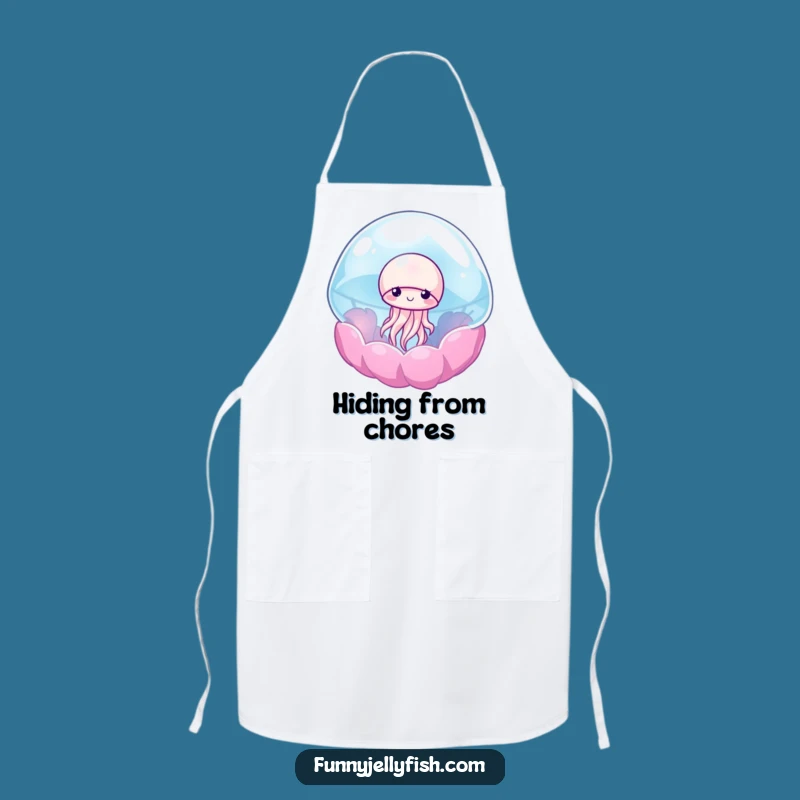 Funny Shy Jellyfish Anemone Apron - Kitchen Humor & Cute Chef Gift