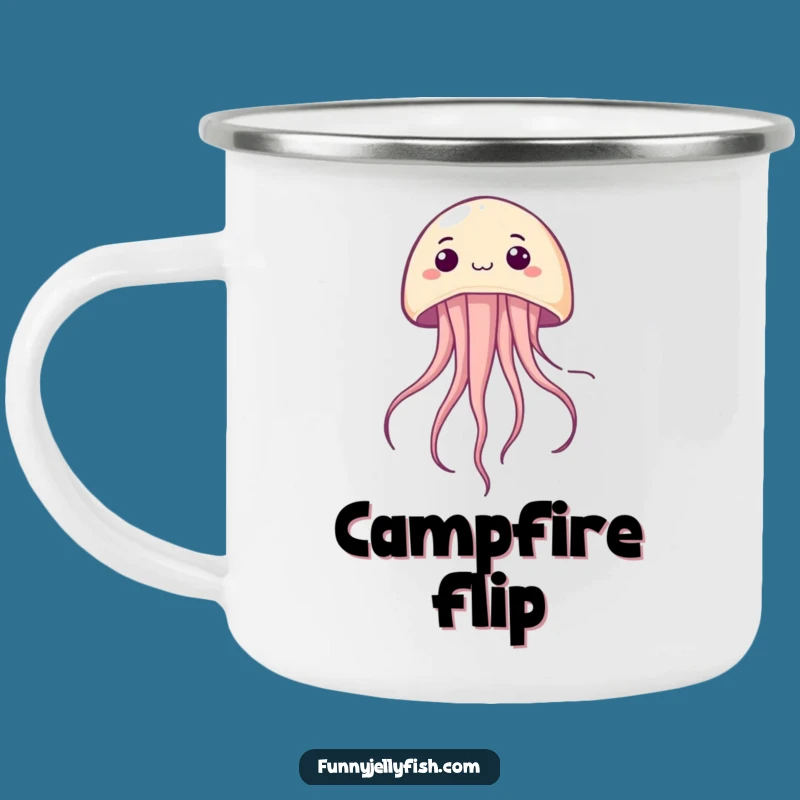 Funny Kawaii Jellyfish Upside Down Camping Mug - Adventure Humor