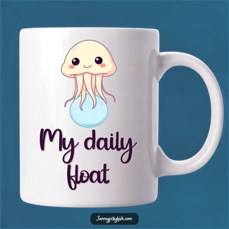 Funny Jellyfish Bubble Bounce Mug - Hilarious Ocean Creature Gift