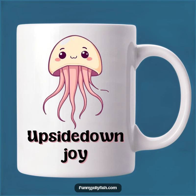 Funny Kawaii Jellyfish Upside Down Mug - A Hilarious Surprise Gift