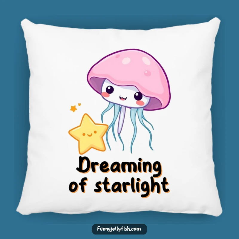 Funny Kawaii Jellyfish Star Pillow: Cozy Bouncing Creature, Perfect Hilarious Comfort Gift