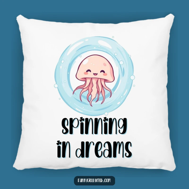Funny Kawaii Jellyfish Vortex Pillow: Cozy Spinner, Perfect Hilarious Comfort Gift