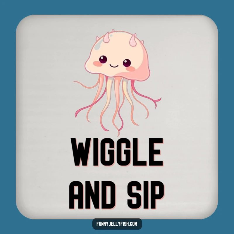 Funny Kawaii Jellyfish Dancer Coaster - Protect Surfaces with Style