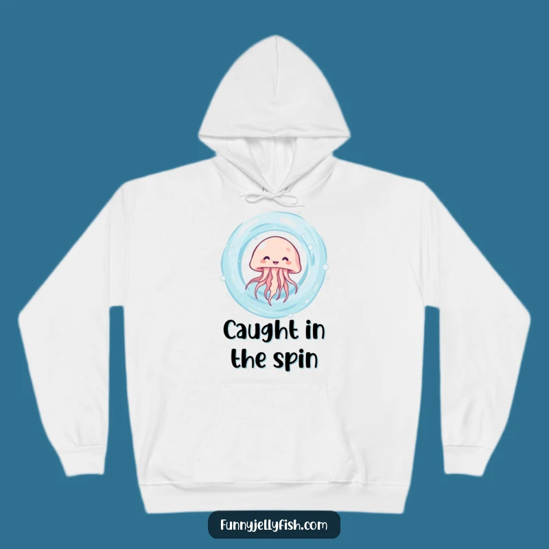 Funny Kawaii Jellyfish Vortex Hoodie: Cozy Spinner, Perfect Warm Funny Gift