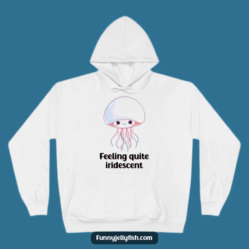 Funny Kawaii Jellyfish Pearl Hoodie: Cozy Cute Ocean Wear, Perfect Humorous Gift