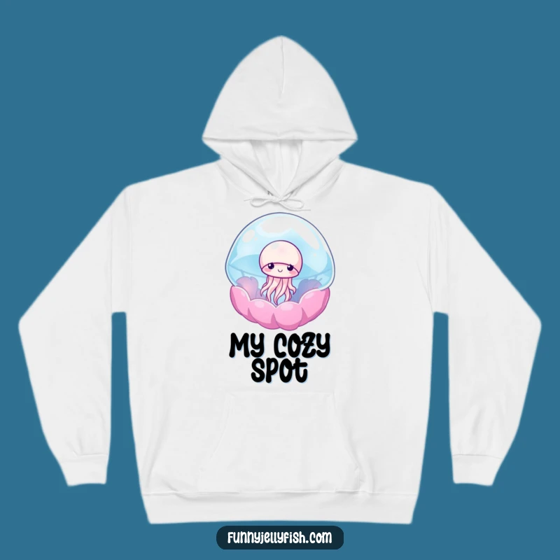 Funny Shy Jellyfish Anemone Hoodie - Cozy & Adorable Sea Creature Gift