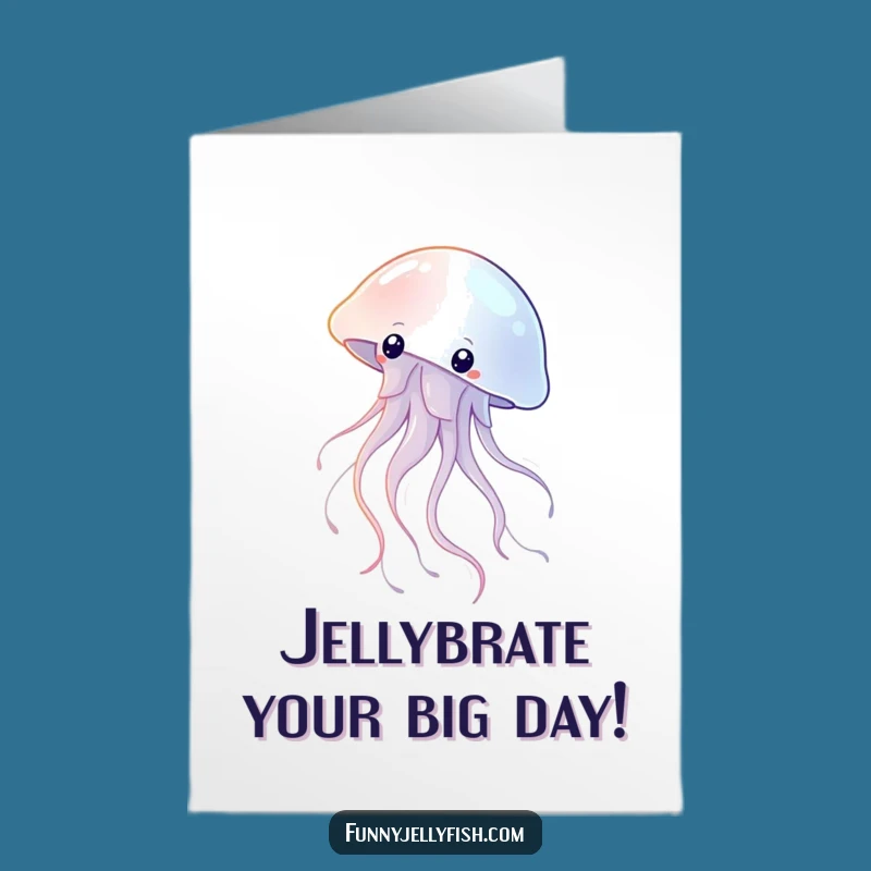 Free Printable Birthday Card: Shimmering Jellyfish Wishes! Downloadable & Elegant DIY Gift.