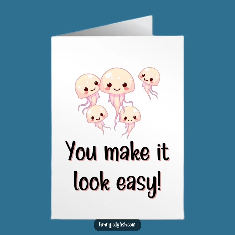 Free Printable Congrats Card: Giggling Jellyfish Celebration, Funny Downloadable Gift