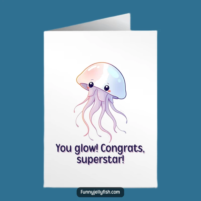 Free Printable Congrats Card: Jellyfish Celebration Float! Downloadable & Lovely DIY Gift.