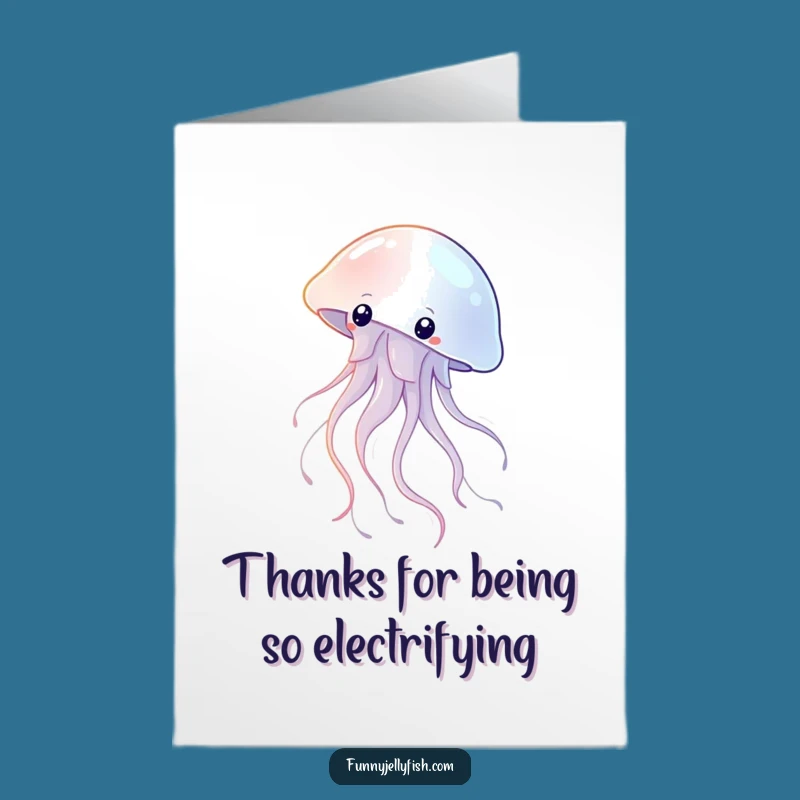 Free Printable Thank You Card: Shimmering Jellyfish Gratitude! Downloadable & Sweet DIY Gift.