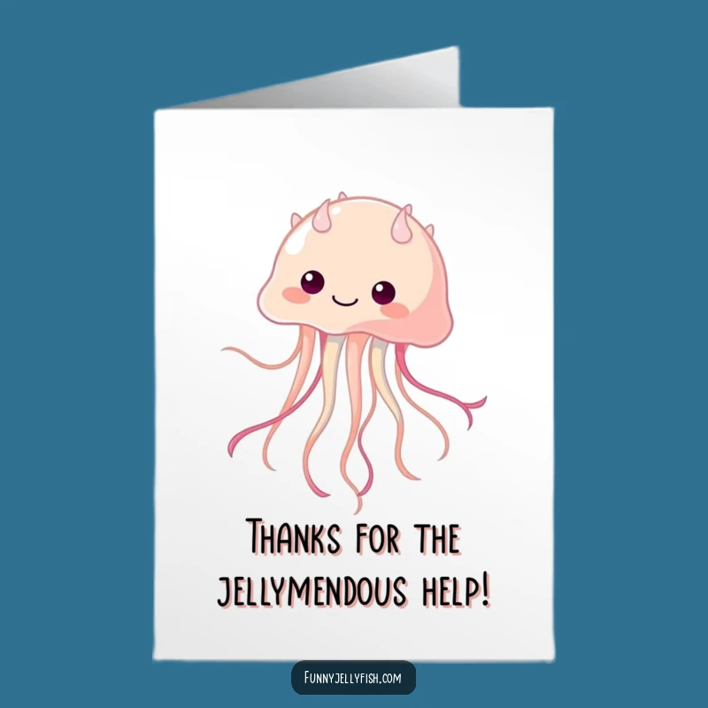 Free Printable Thank You Card: Jellyfish Dance - Funny Downloadable