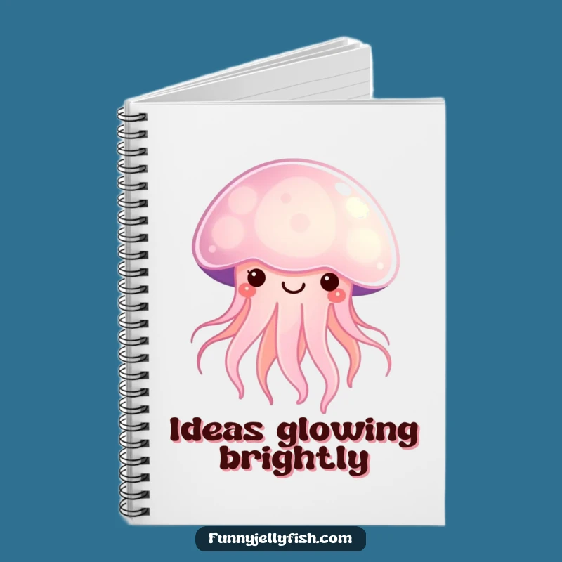 Funny Kawaii Jellyfish Notebook - Glowing Ideas, Perfect Humorous Journal