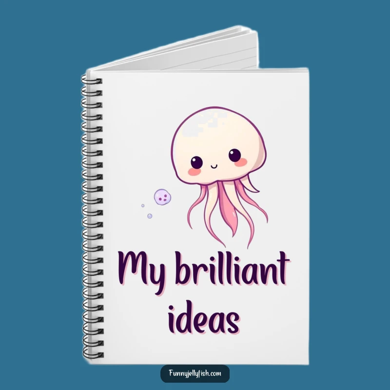 Funny Kawaii Jellyfish Notebook: Jot Down Ideas, Playful Ocean Gift!