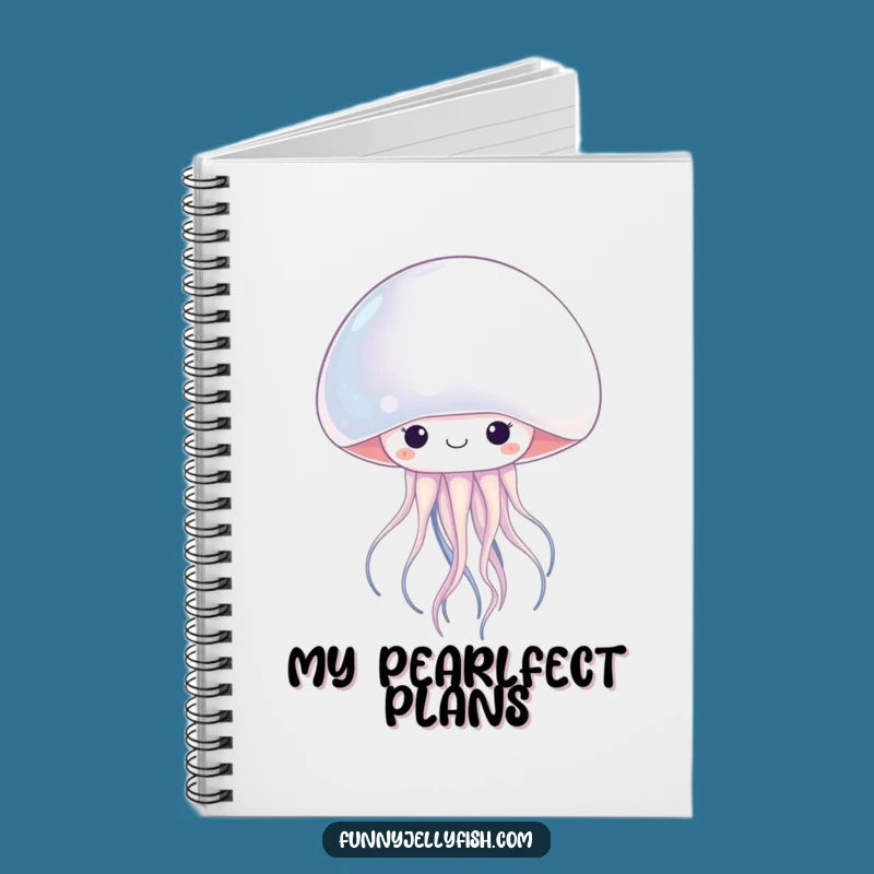 Funny Kawaii Jellyfish Pearl Notebook: Cute Journal, Hilarious Humorous Gift