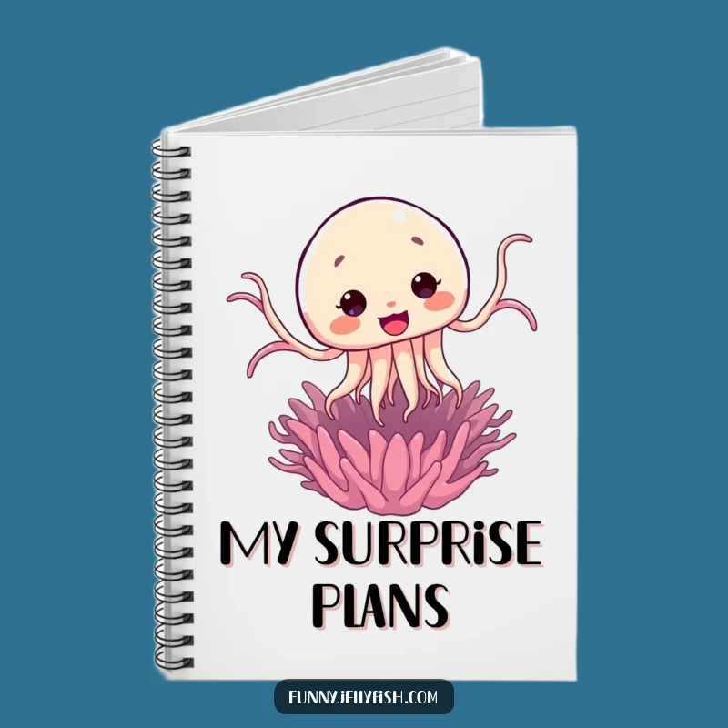Funny Kawaii Jellyfish Jump Notebook: Jot Down Surprises, Comical Gift!