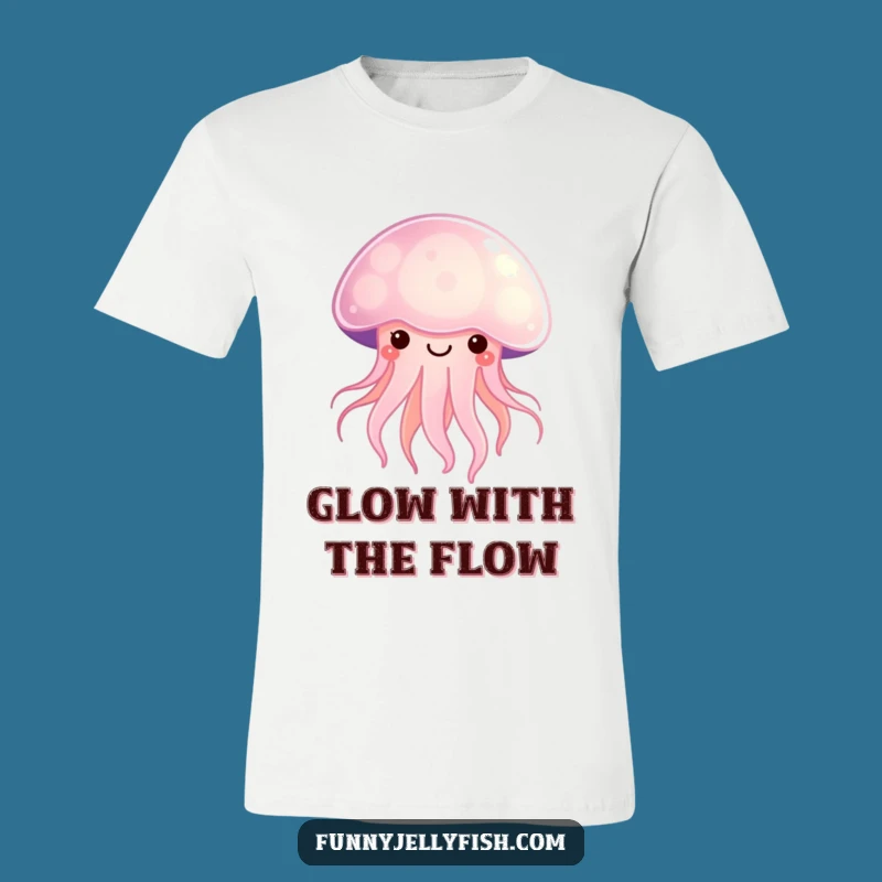 Funny Kawaii Jellyfish T-Shirt - Radiant Glow Design, Hilarious Gift