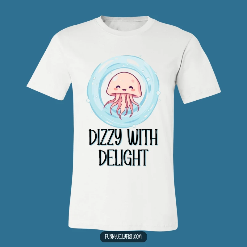 Funny Kawaii Jellyfish Vortex T-Shirt: Cute Spinner, Hilarious Gift for Her
