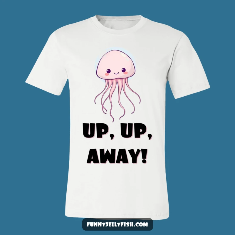 Funny Kawaii Jellyfish Bubble T-Shirt: Cute Floating Creature, Hilarious Gift for Her