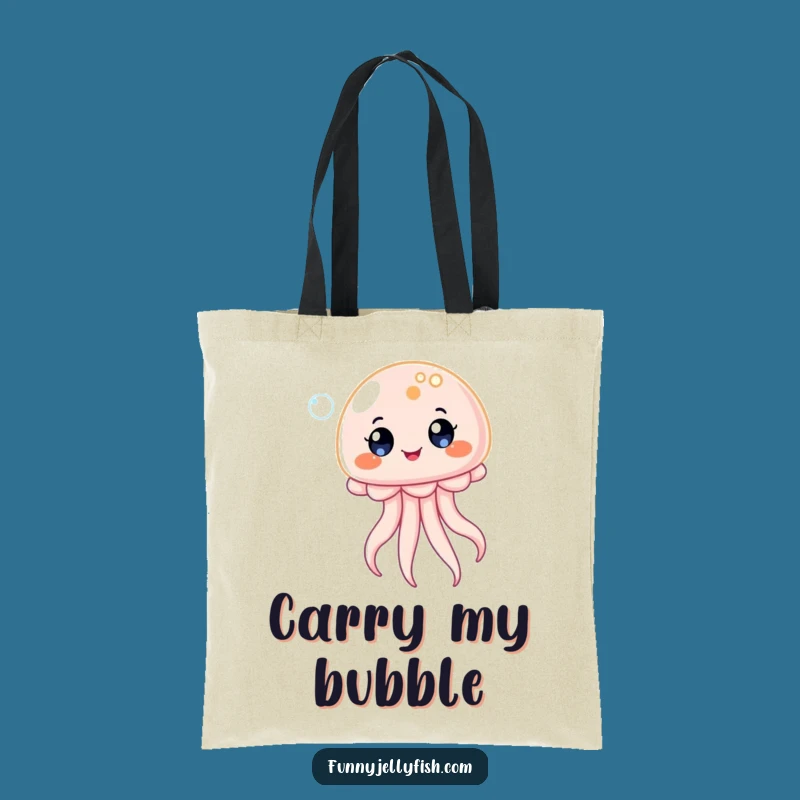 Funny Kawaii Jellyfish Bubble Tote Bag - Carry Your Joy!