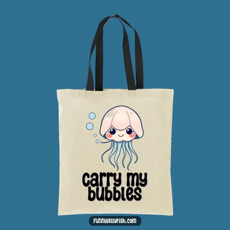 Funny Kawaii Jellyfish Bubble Tote Bag - Carry Your Smiles!