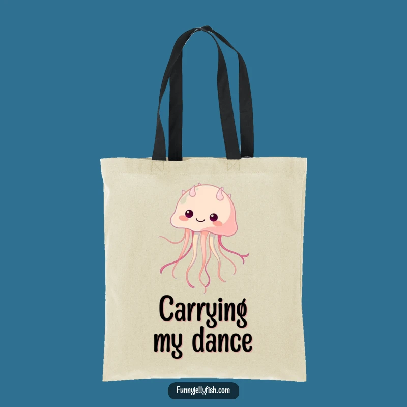 Funny Kawaii Jellyfish Dancer Tote Bag - Carry Your Fun!