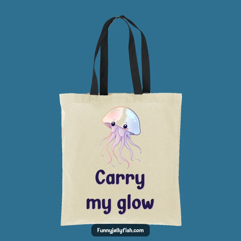 Funny Jellyfish Tentacle Tote Bag: Graceful Floating Shimmering Perfect Gift