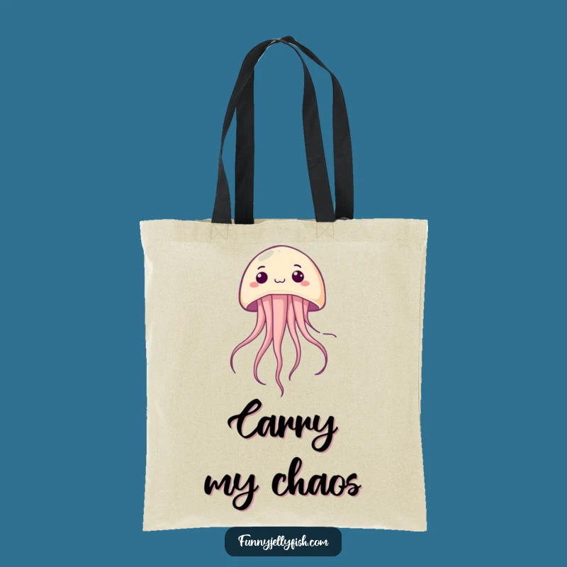 Funny Kawaii Jellyfish Upside Down Tote Bag - Carry Your Fun!